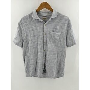 Marine Layer Stretch SeIvage Short Sleeve Shirt Size L MSRP $118 Preppy Nautical